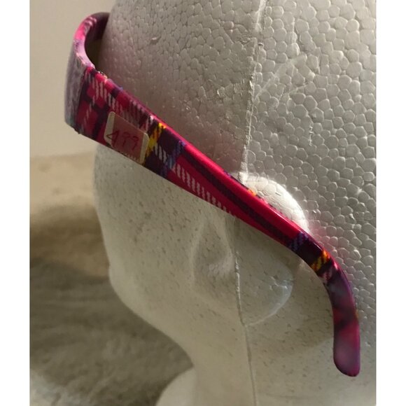 Colorful Plaid Sunglasses With UV400 Protection For Women - Picture 4 of 7